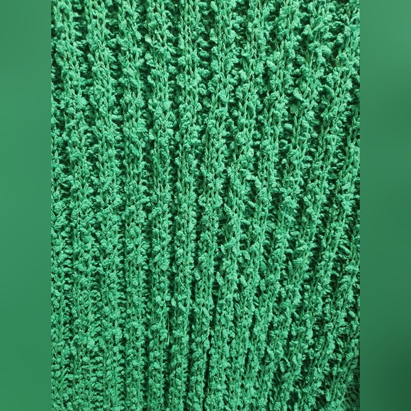 Sweet Generis Sft Knit Green Long Cardigan Sweater with Pockets - Picture 7 of 9